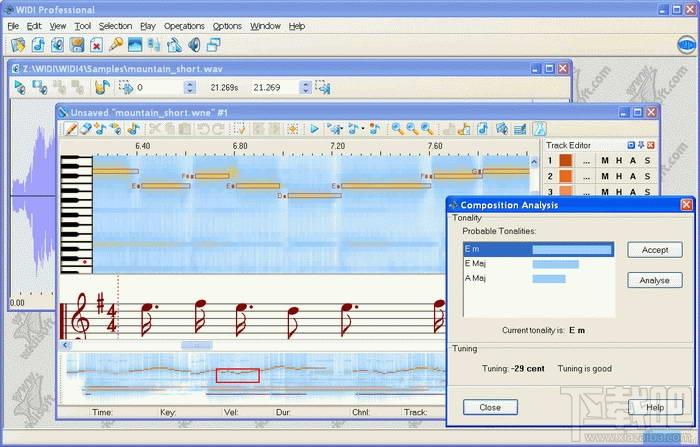 WIDI Recognition System Pro,WIDI Recognition System,Wave转换成Midi,音频转换工具