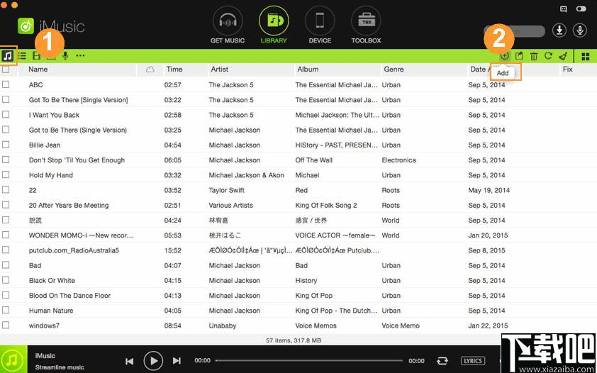 Aimersoft iMusic下载,音乐管理,音乐传输,音乐下载